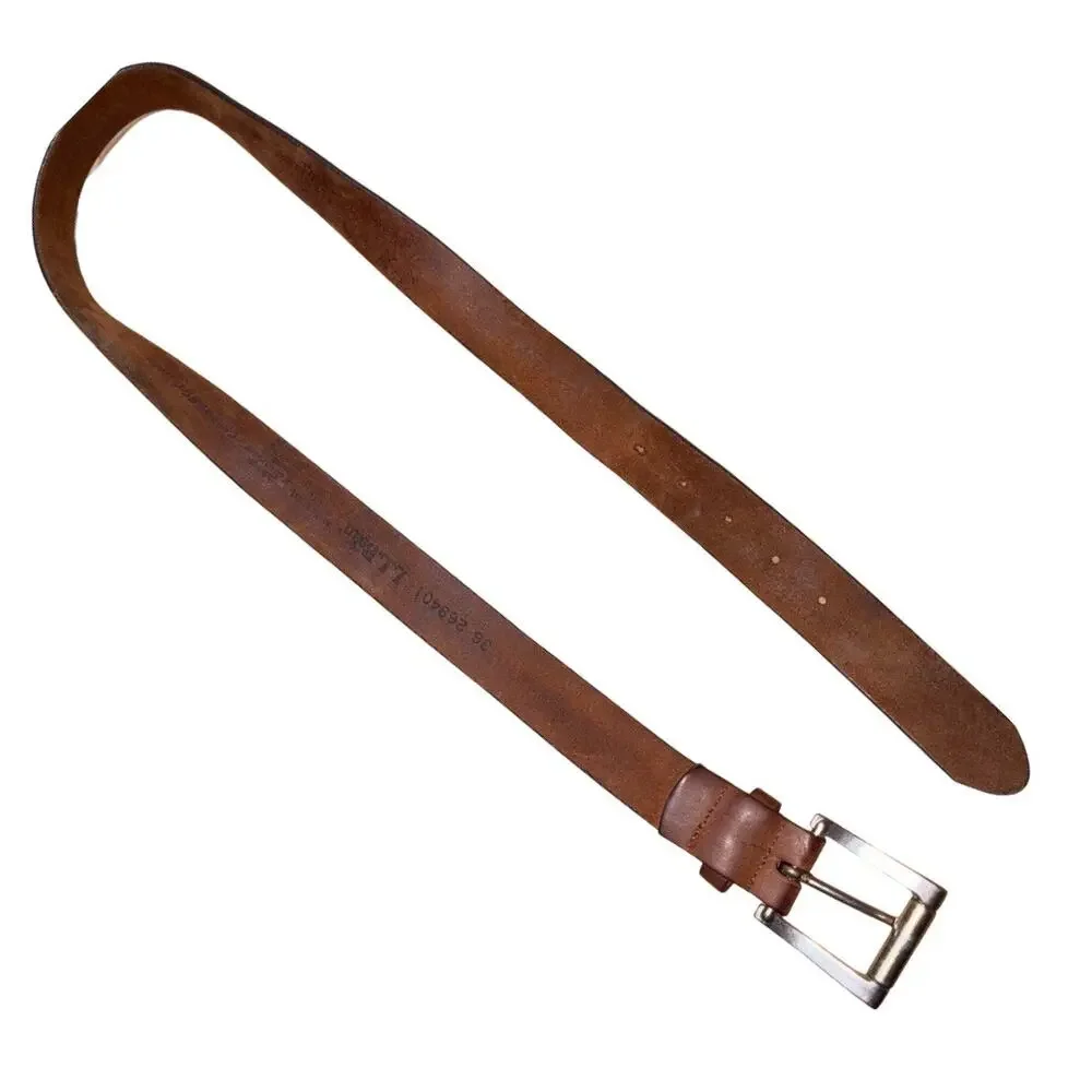 L.L. Bean Brown Genuine Full Grain Leather Belt      Size: 36